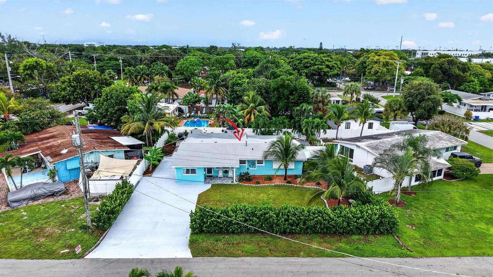 Aerial of home