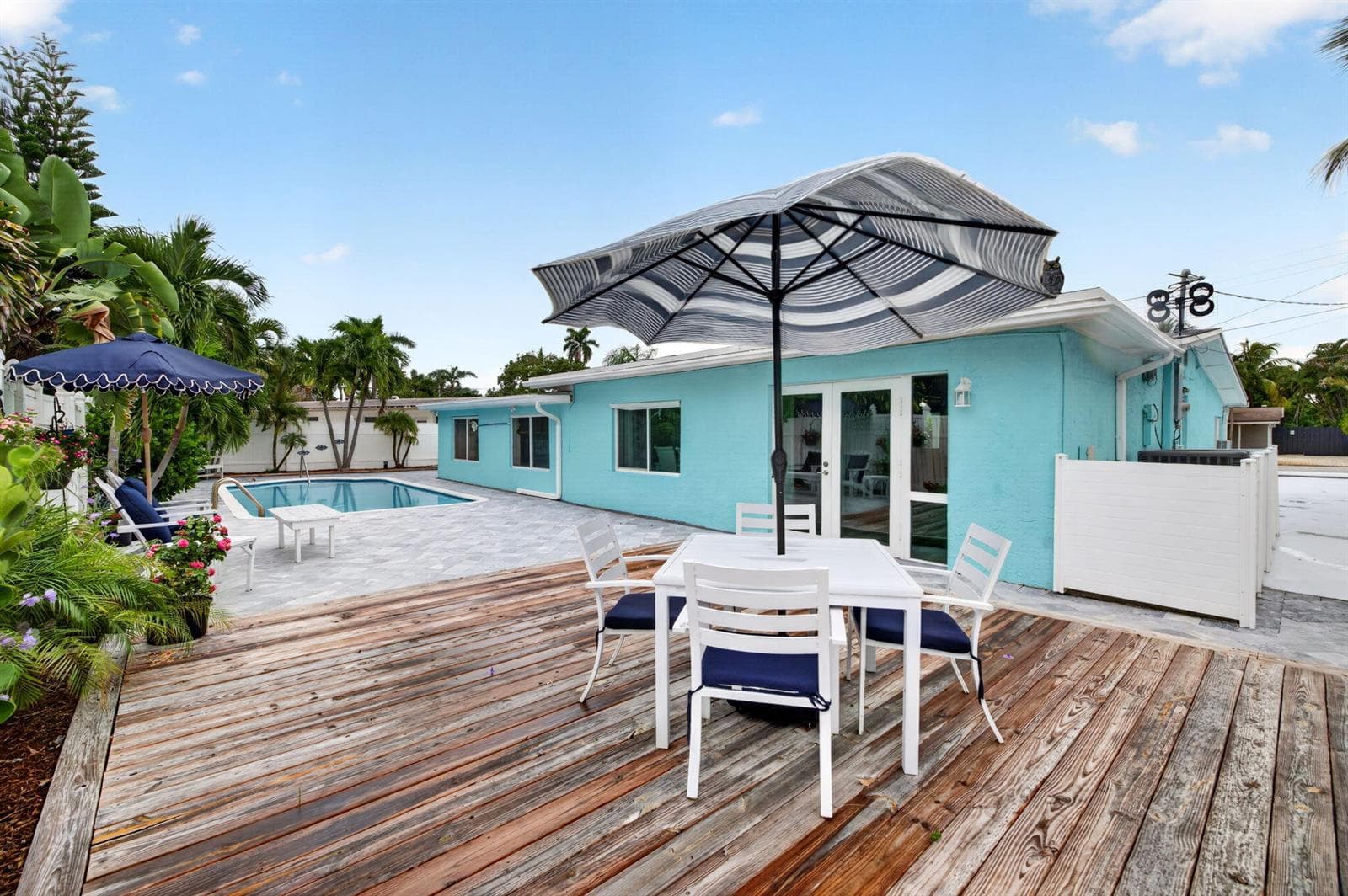 Back yard deck