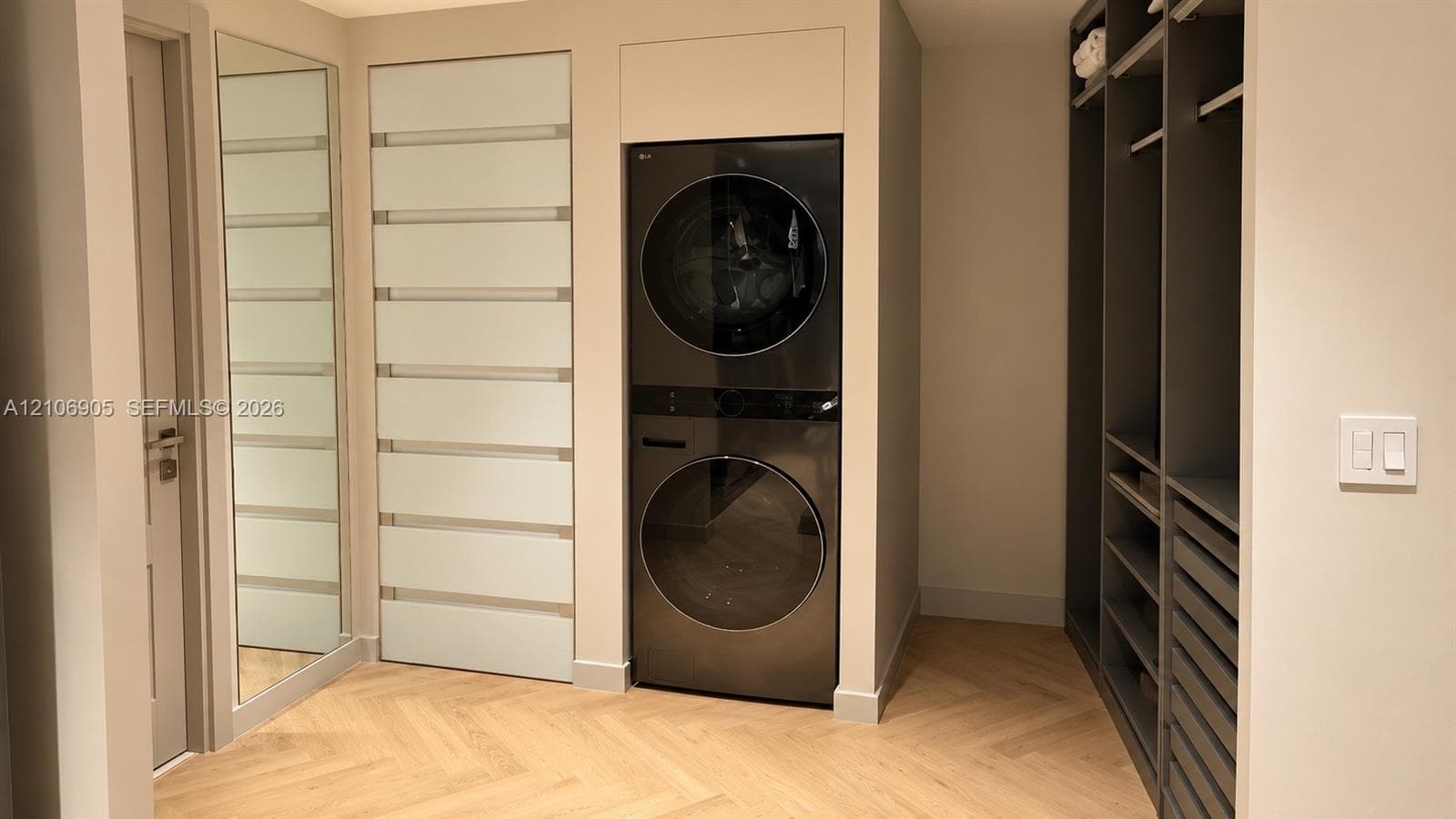laundry in master