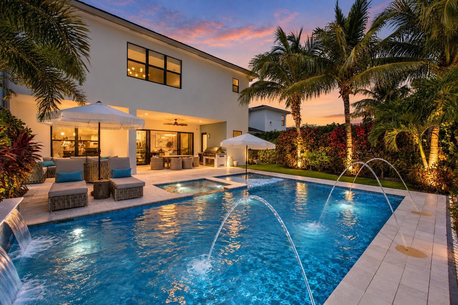 Twilight Luxury Pool Retreat