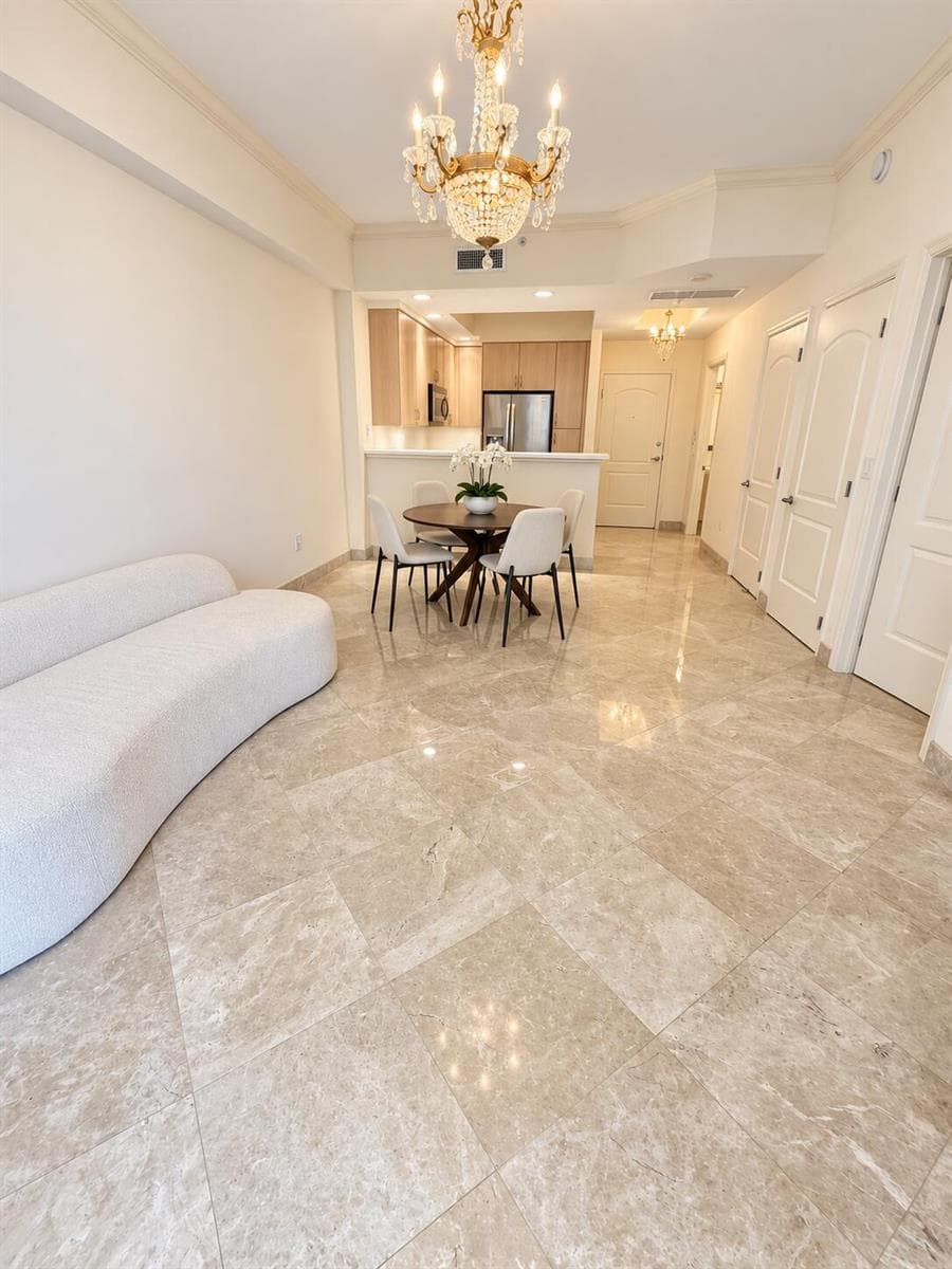 All Marble Flooring Throughout