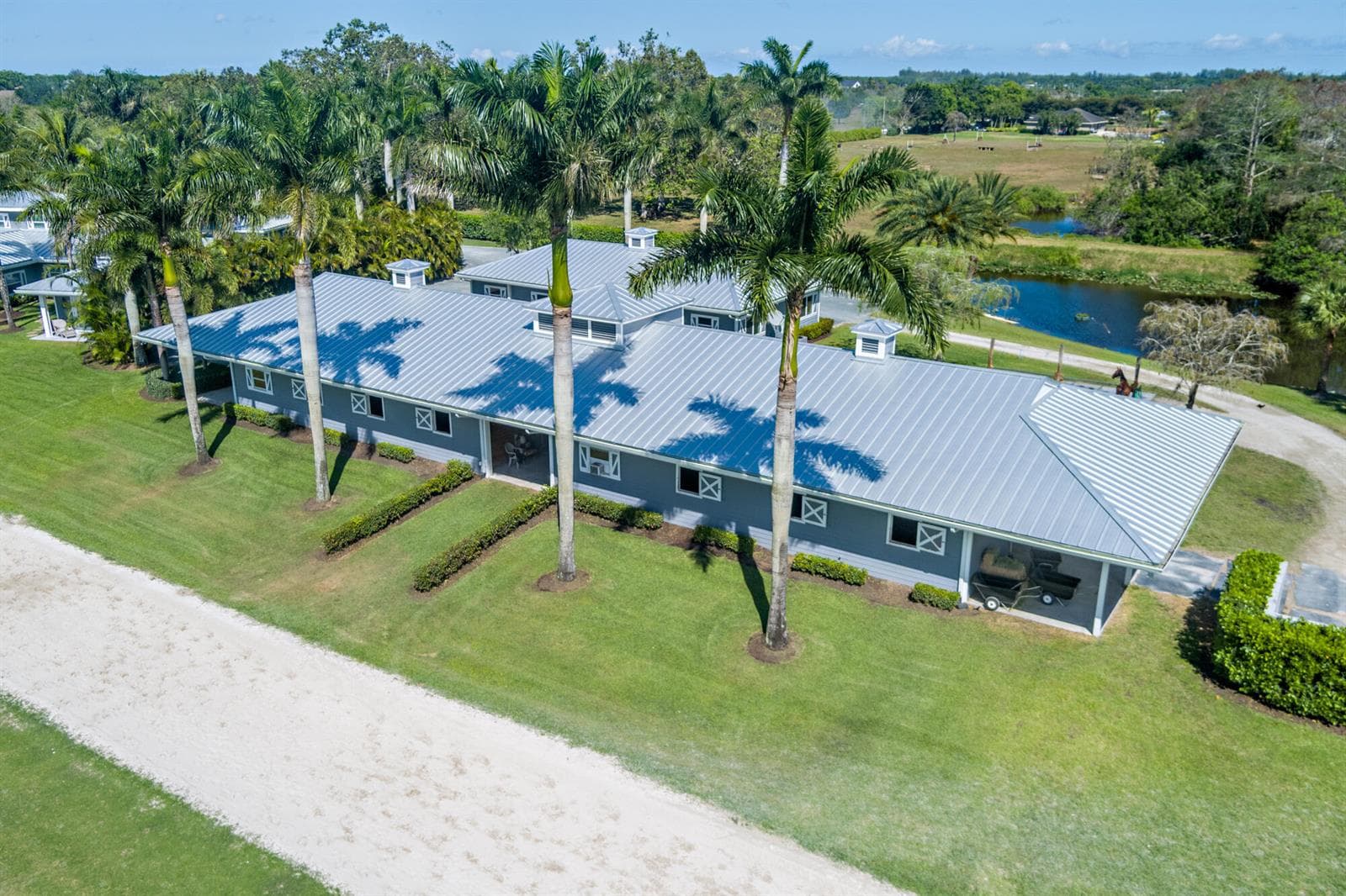 Arial Barn View