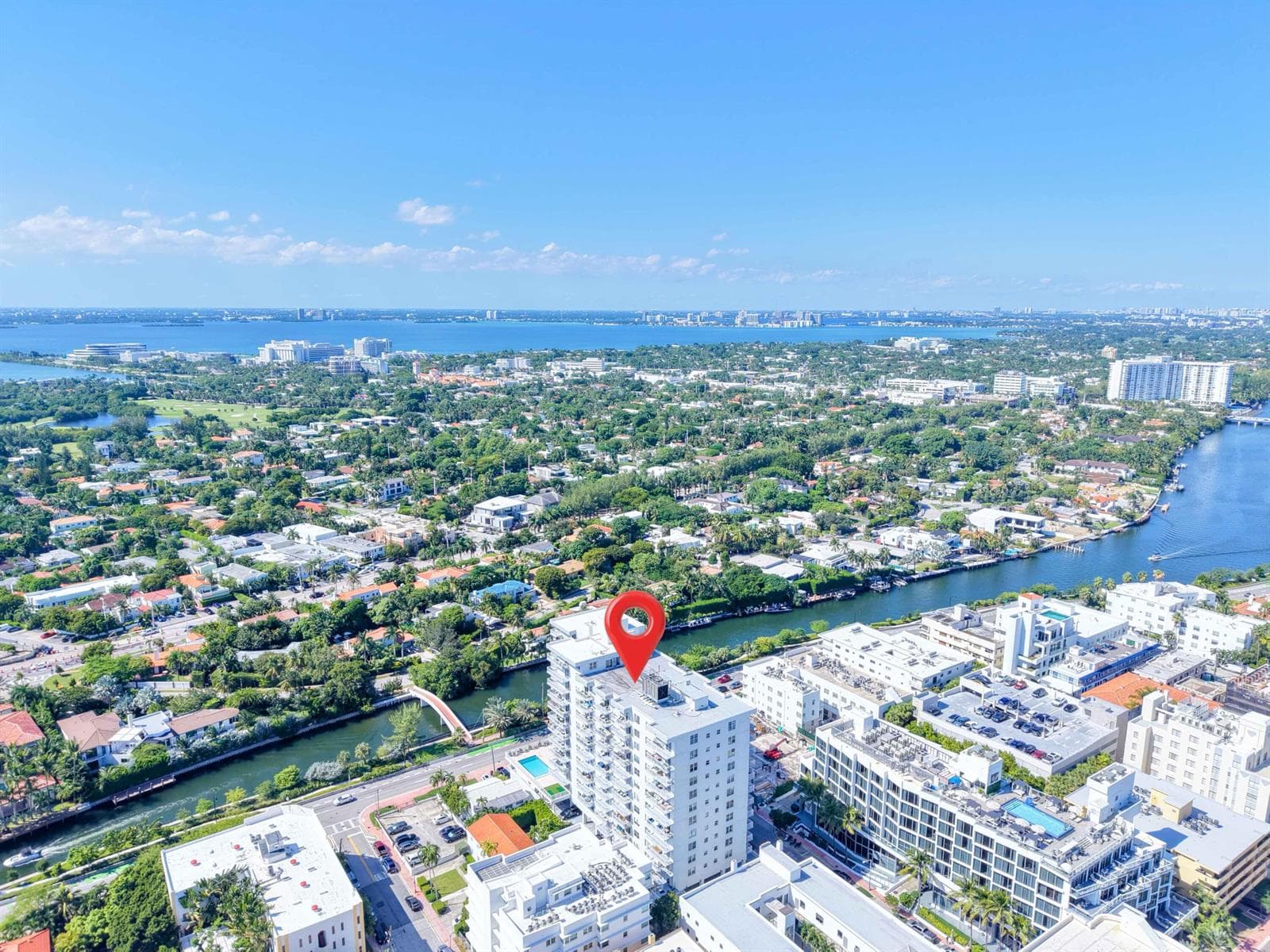 Panoramic to NW Biscayne Bay