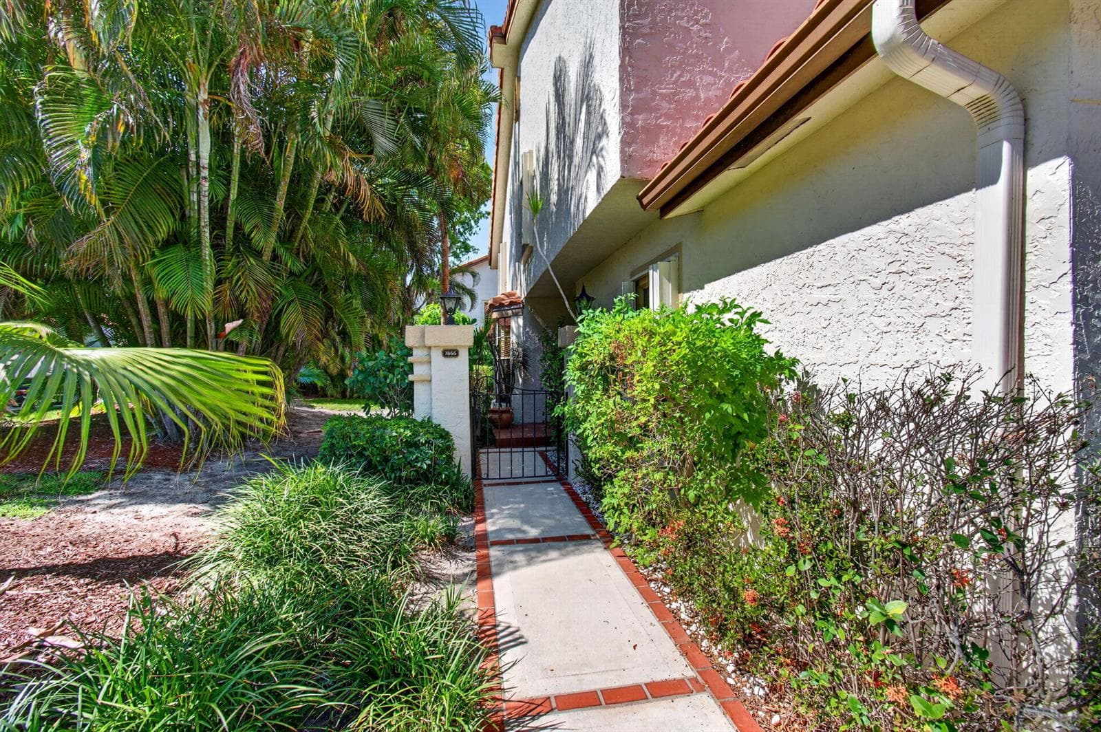 Pathway to side entrance