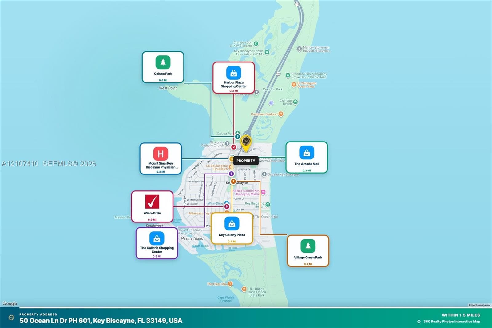Location Map. Identifying public facilities and retail centers situated within 1.5 miles of the property