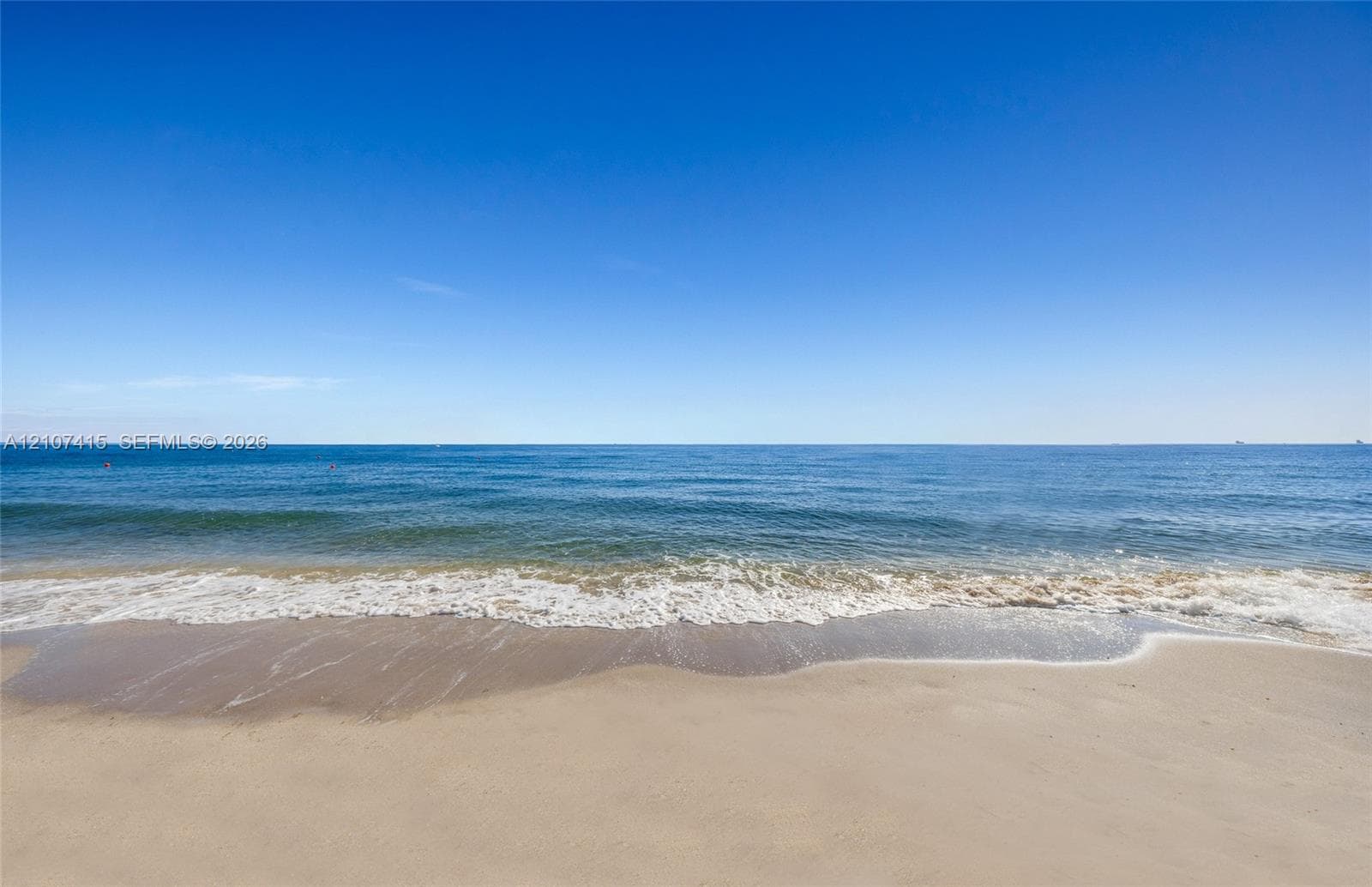Sandy beachfront featuring immediate water access