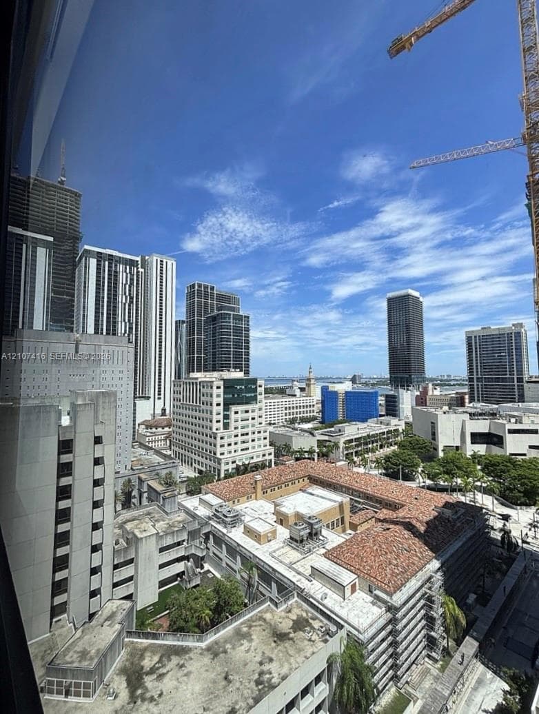 High-rise perspective featuring panoramic urban landscape and metropolitan skyline