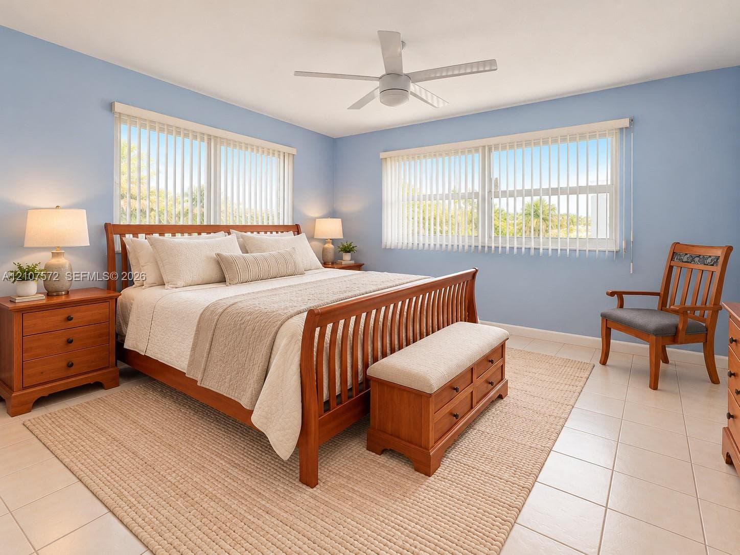 Spacious bedroom