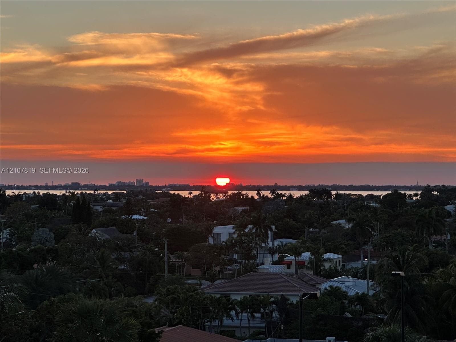 Sunset view from your living room