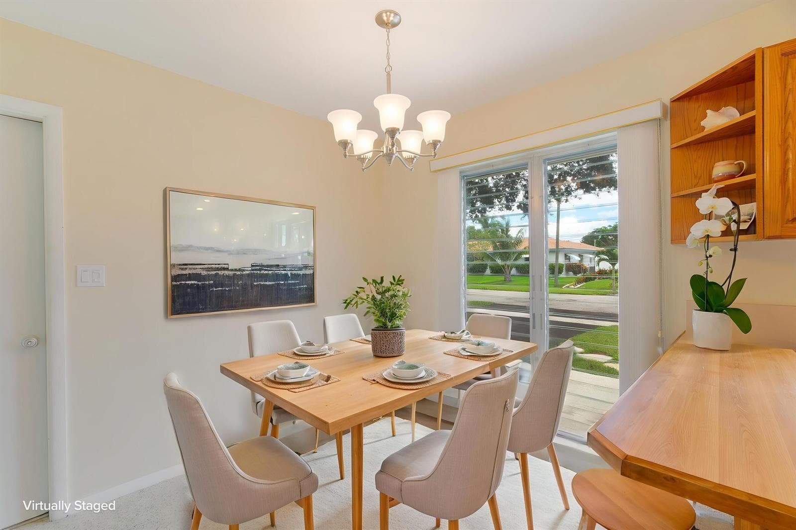 Dining Area virtually staged