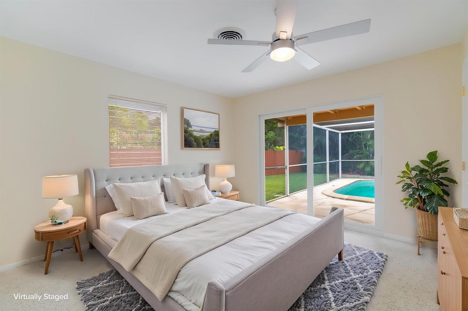 main bedroomvirtually staged