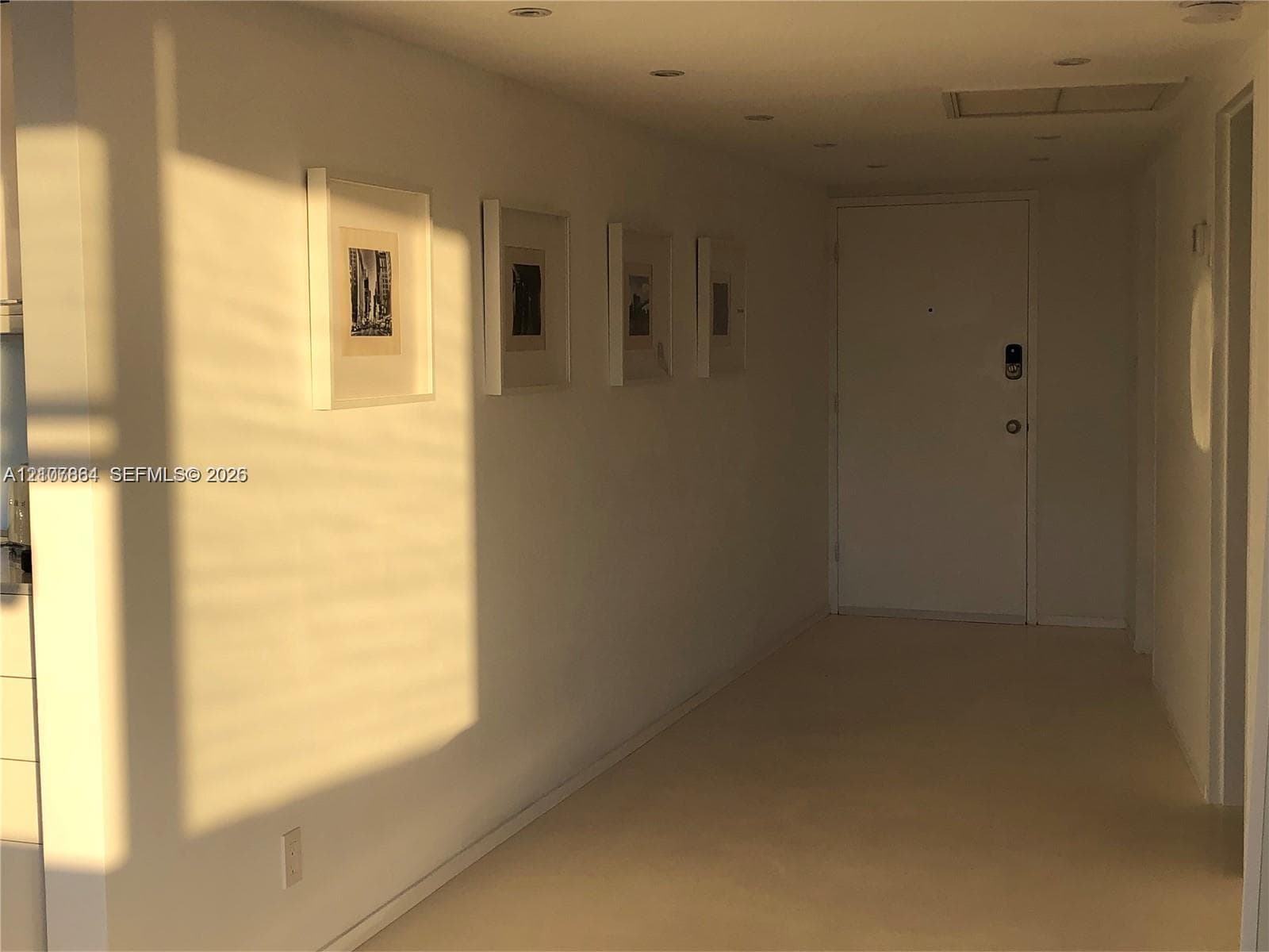 Foyer featuring recessed lighting and smooth wall surfaces