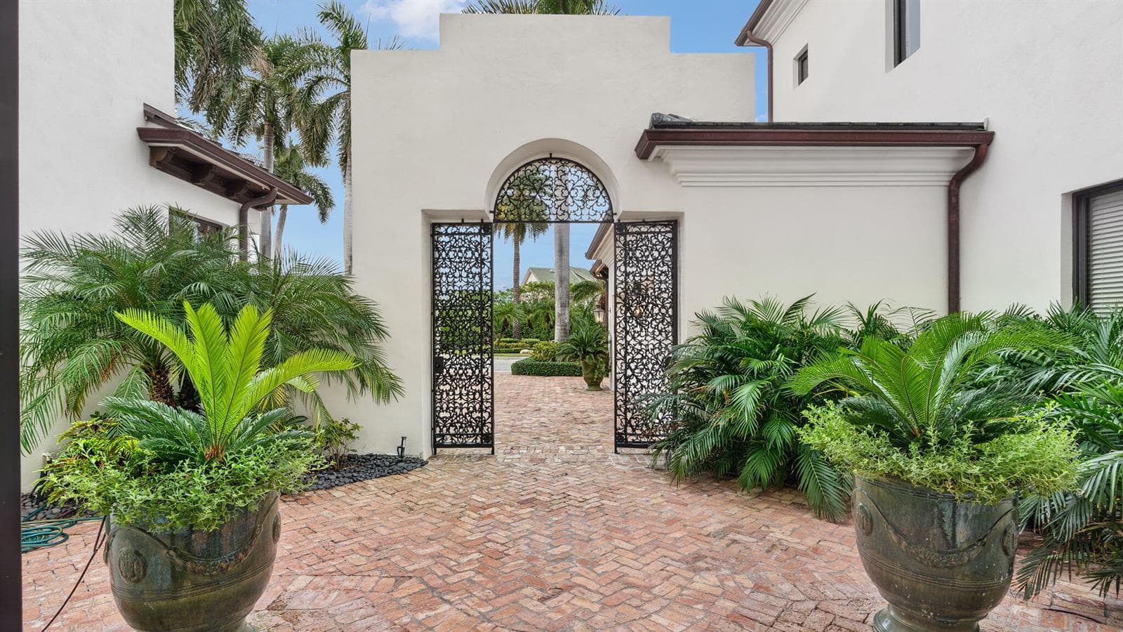 Gated front entrance