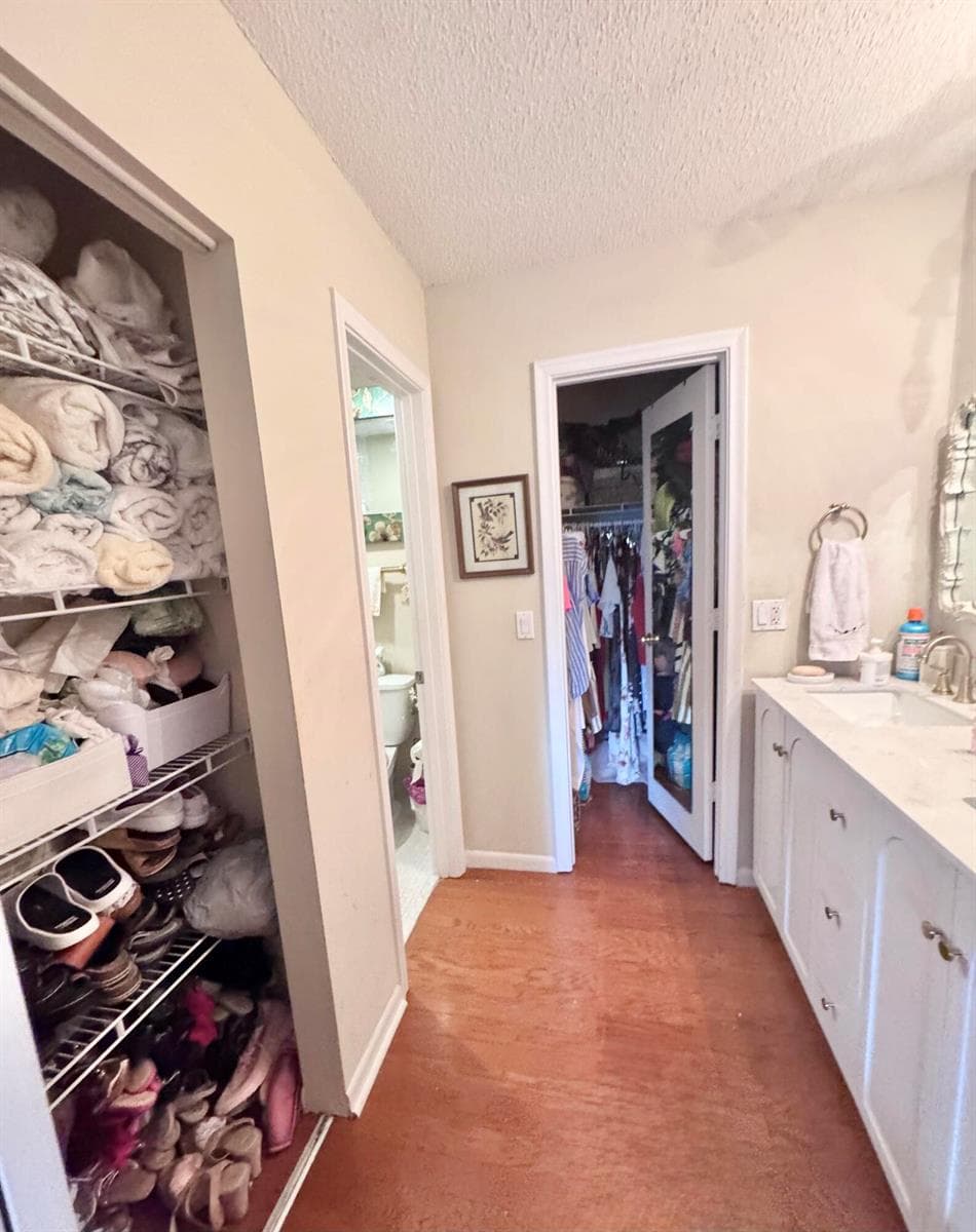 Looking towards walk-in closet 1, open