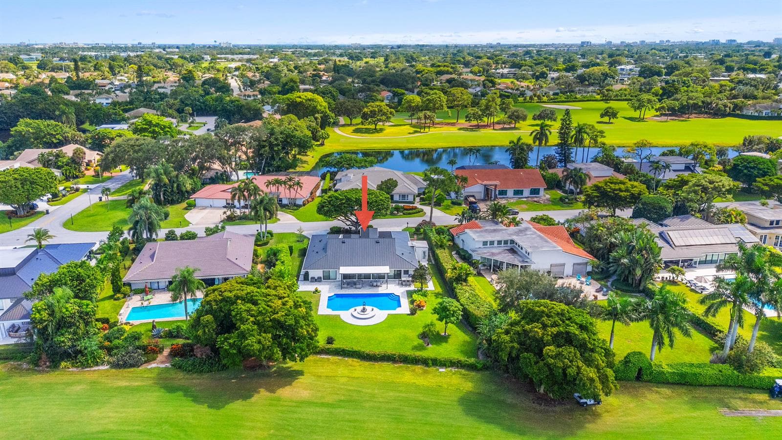 Aerial View of House