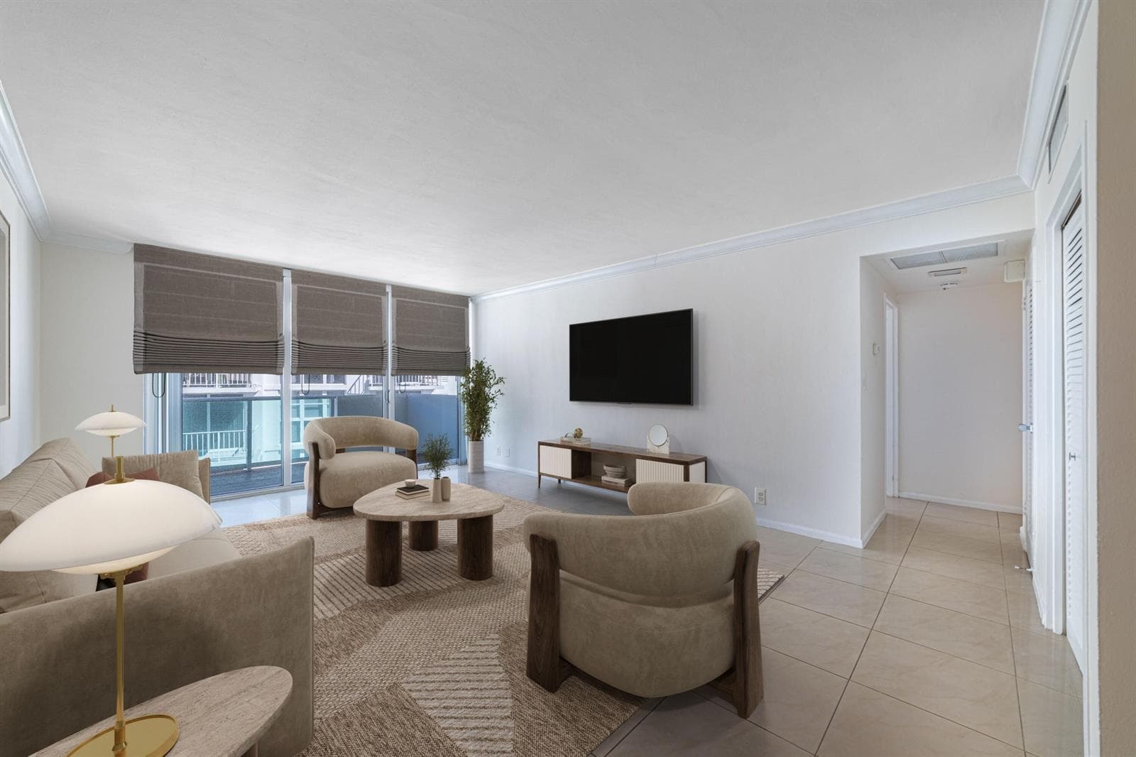 staged living room