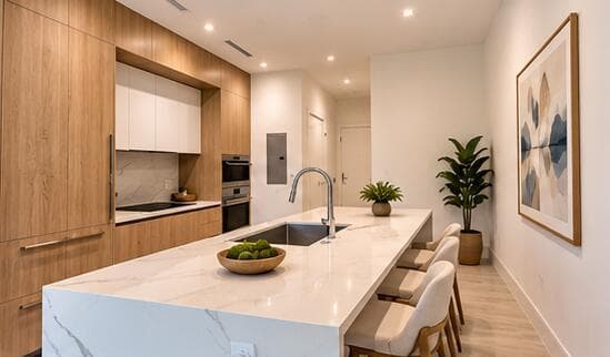 Modern Coastal Condo Interior Collage2