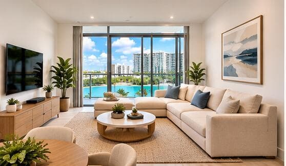 Modern Coastal Condo Interior Collage1