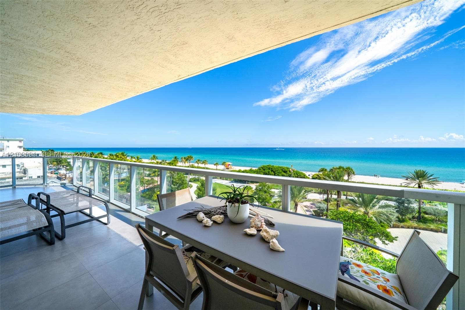 1 of 4 oceanfront balconies