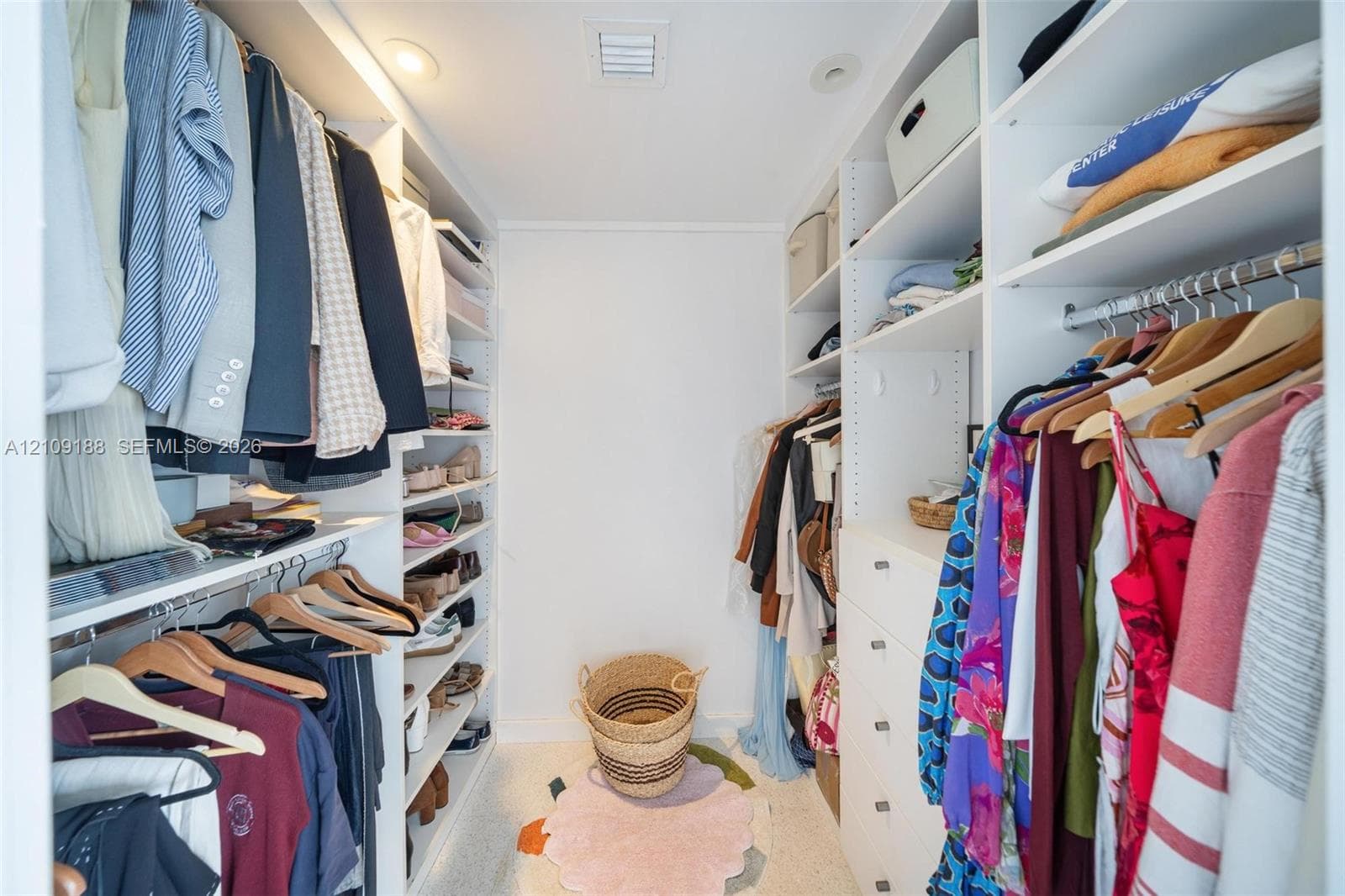 Primary walk-in closet