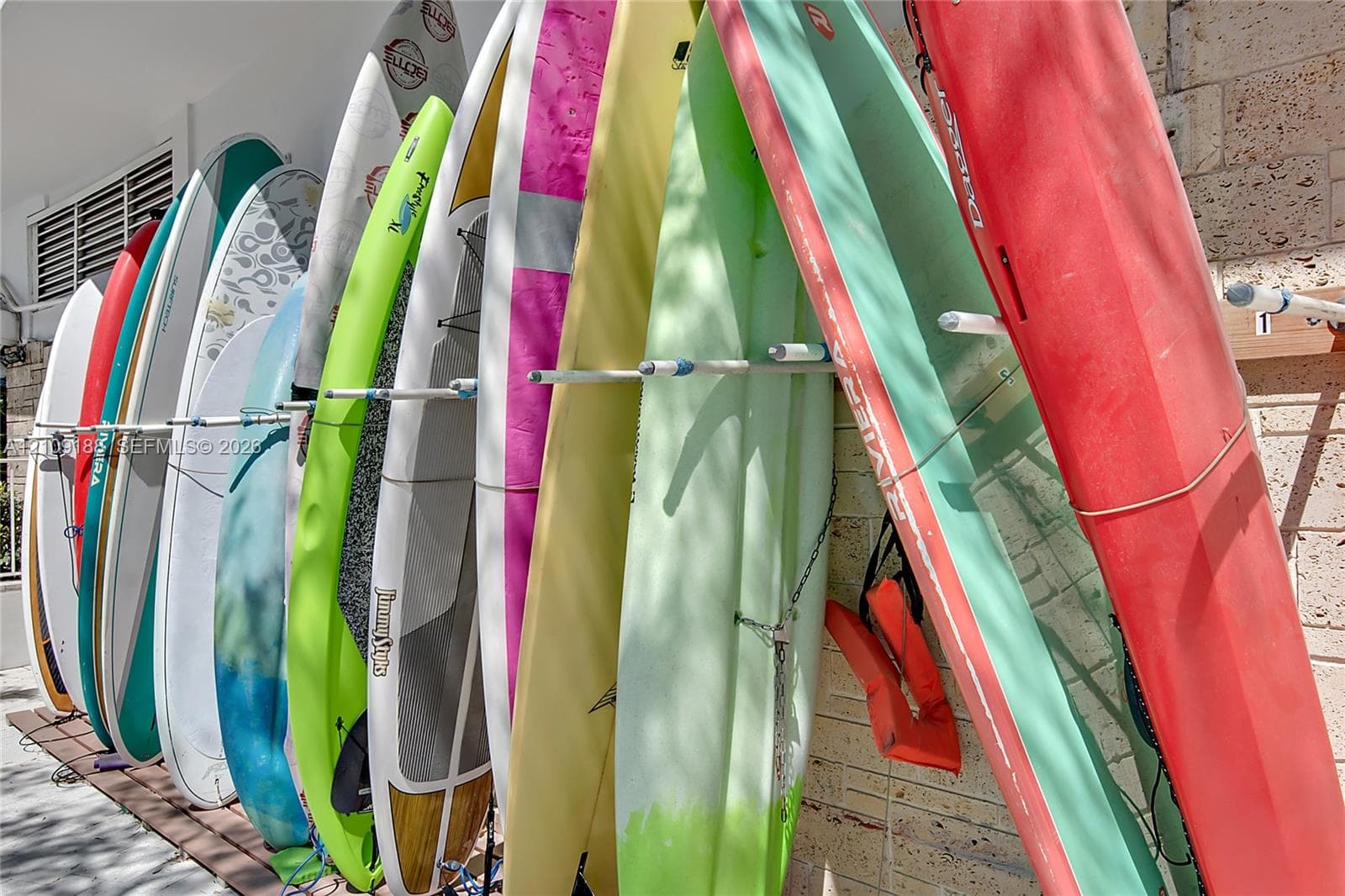 Paddle board storage available