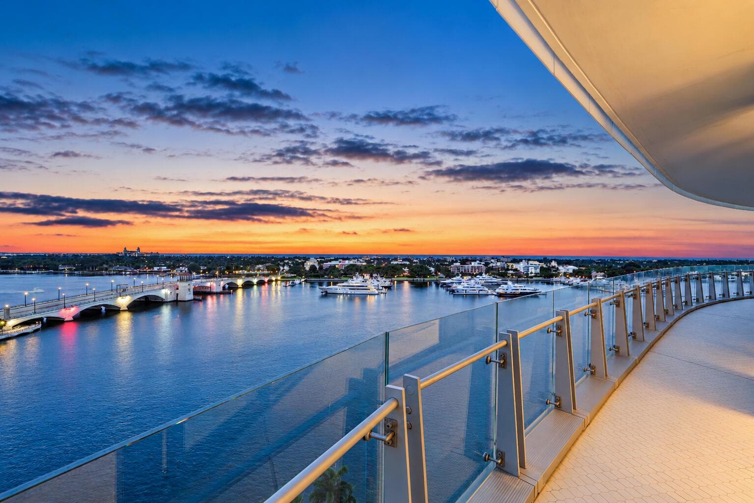 North East Terrace View - Twilight
