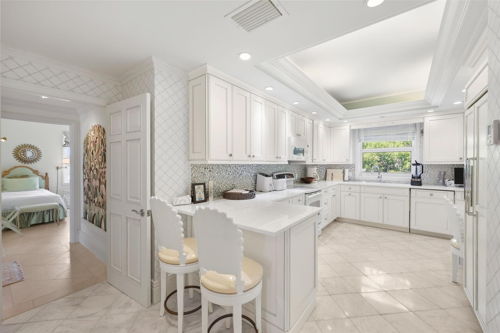 Kitchen with Bar seating