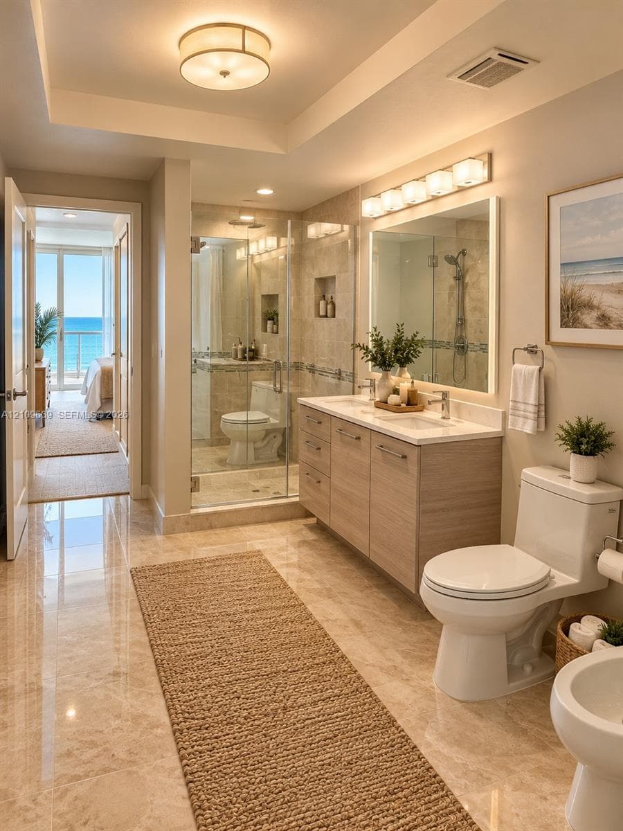 His and Hers bathroom