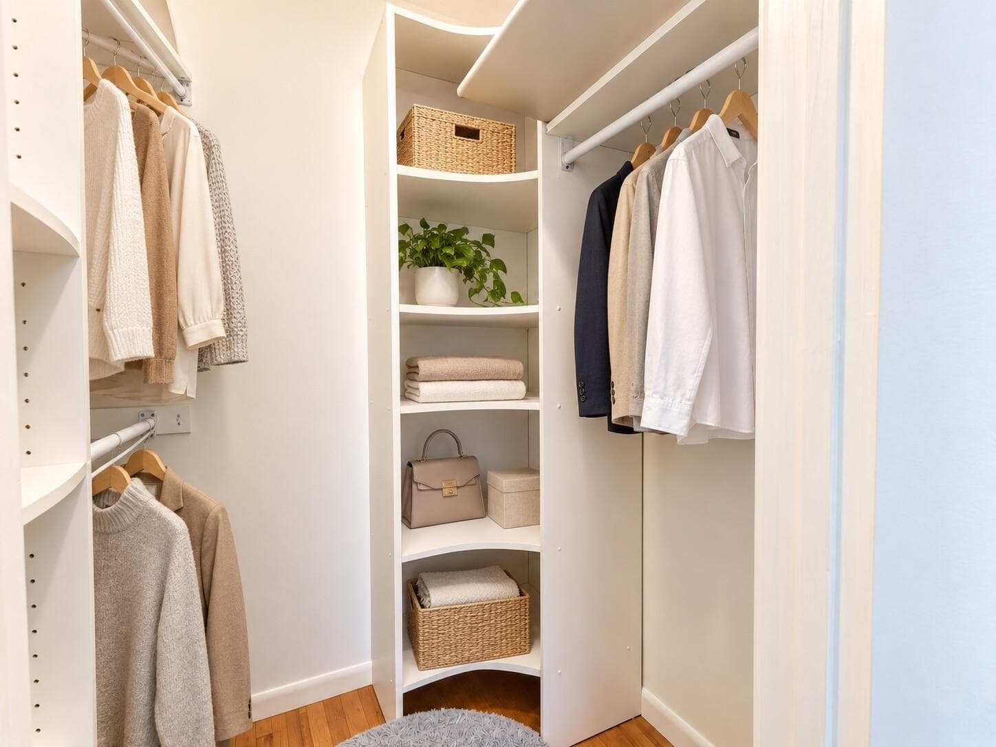 staged closet