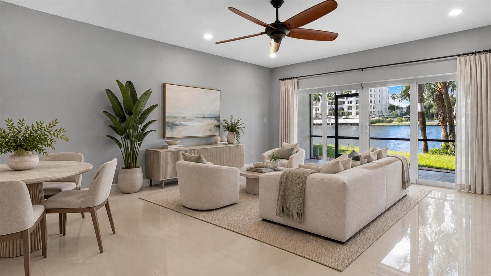 Living Room Staged
