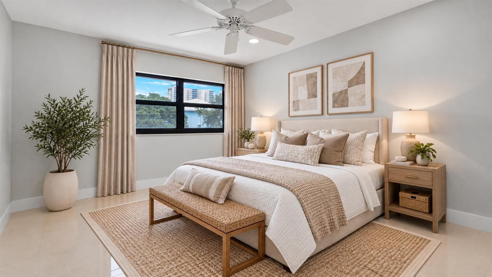 Guest Bedroom Staged
