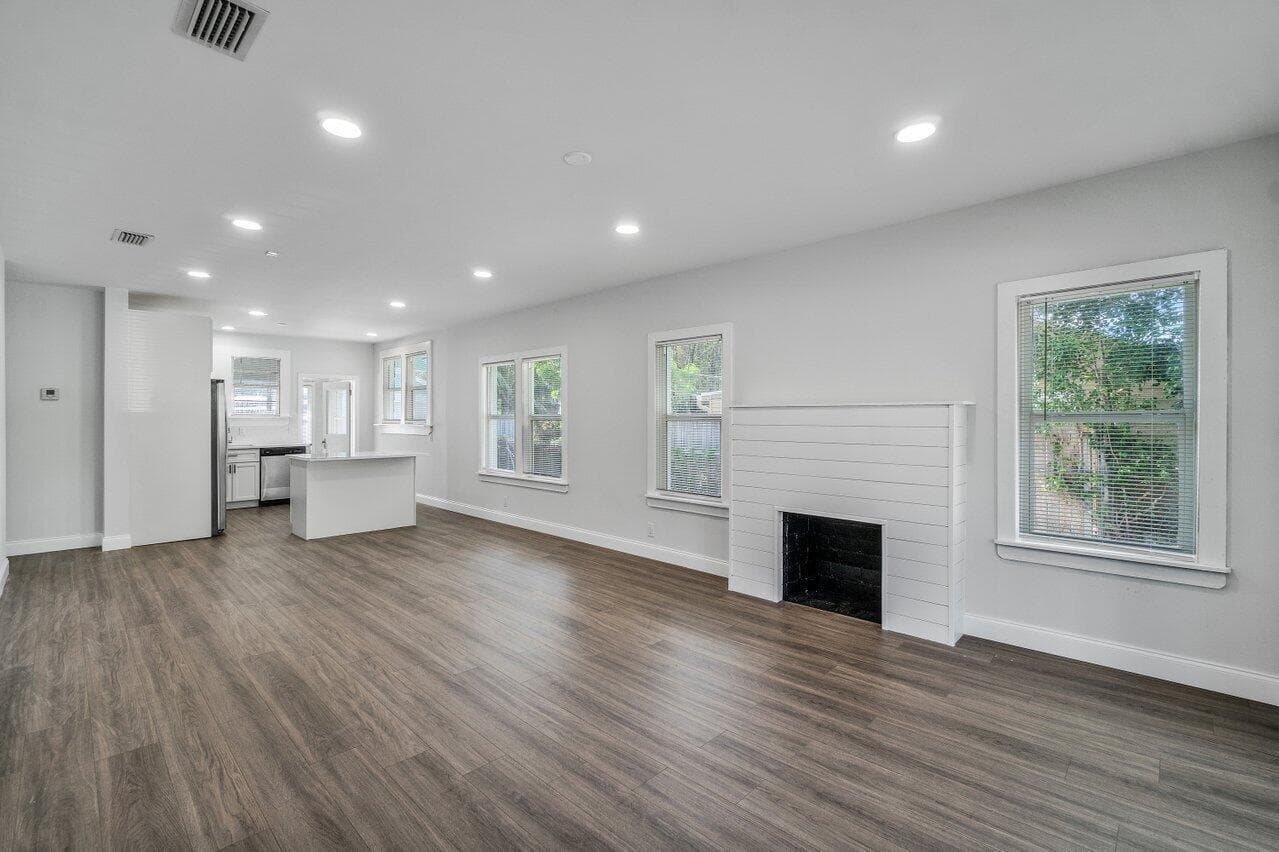Living, and family room area.
