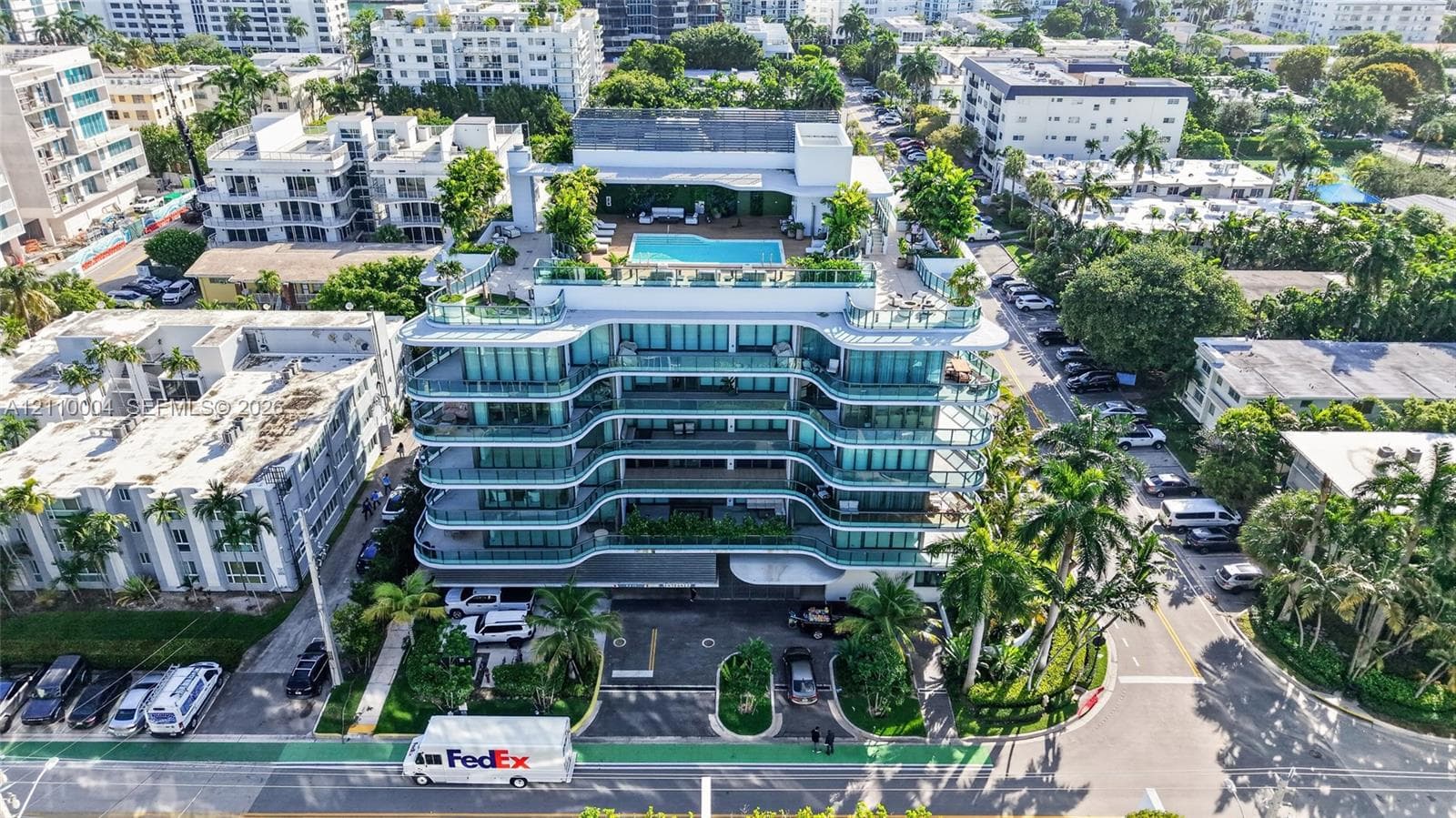 Seven-story building featuring wrap around