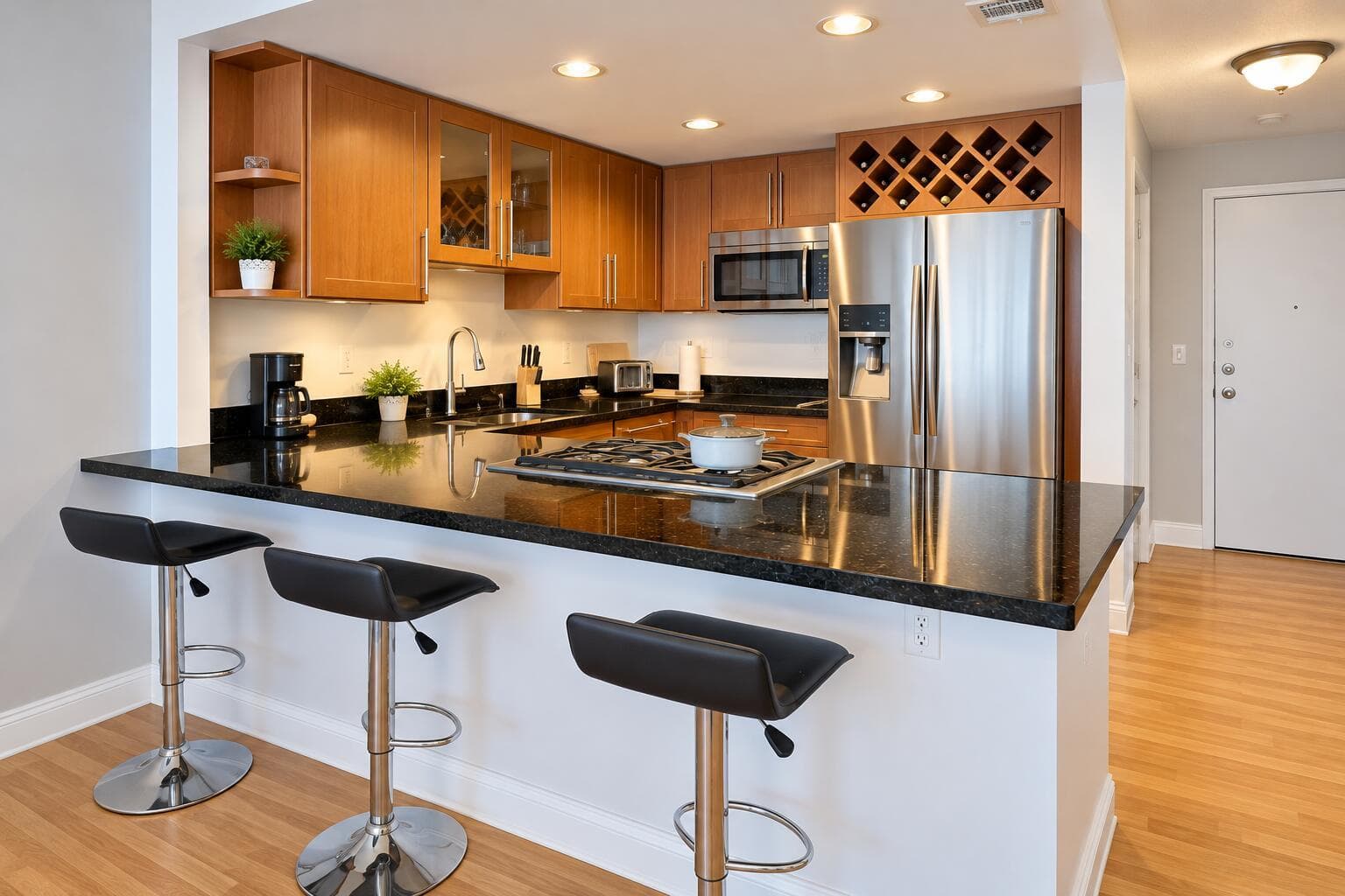 Modern Warm Wood Kitchen