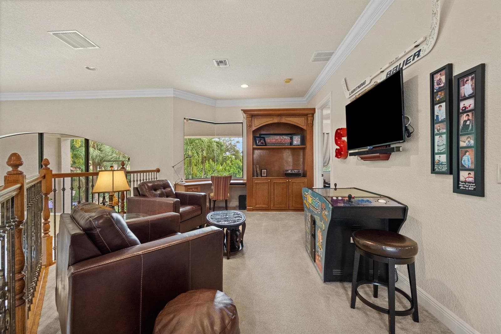 Built In Desk Loft Area