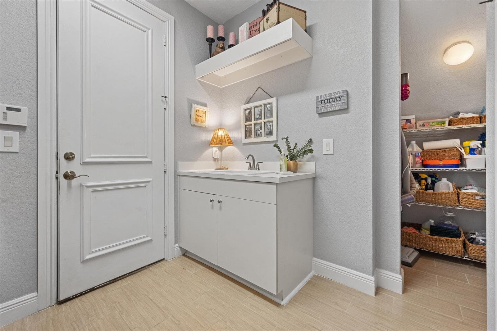 Laundry SInk and Storage