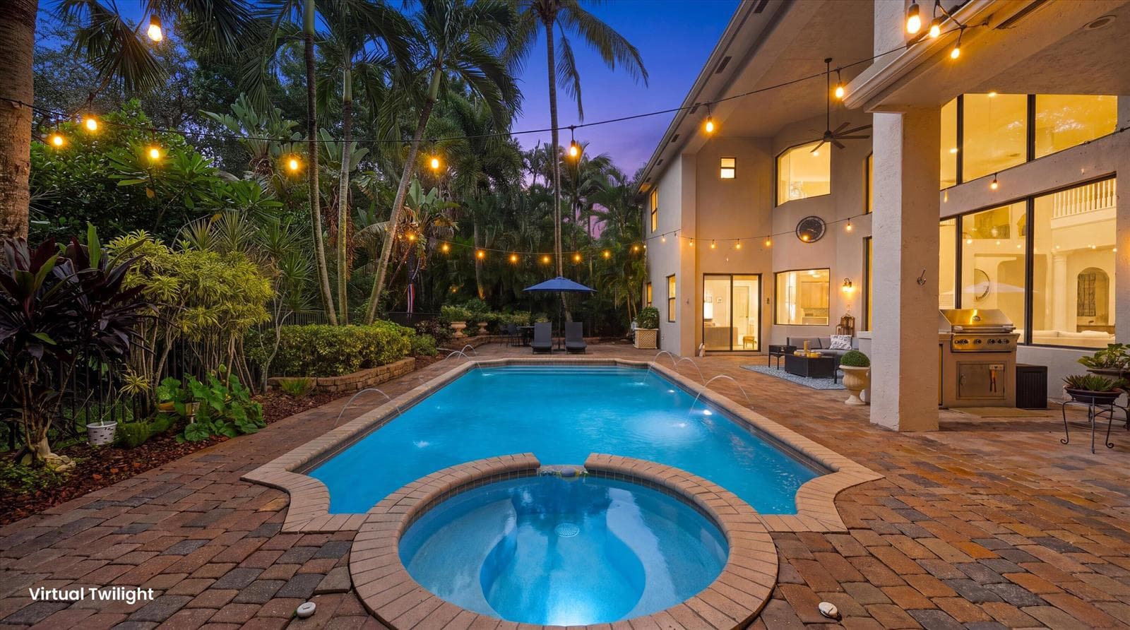 Inviting Pool/Spa Twilight