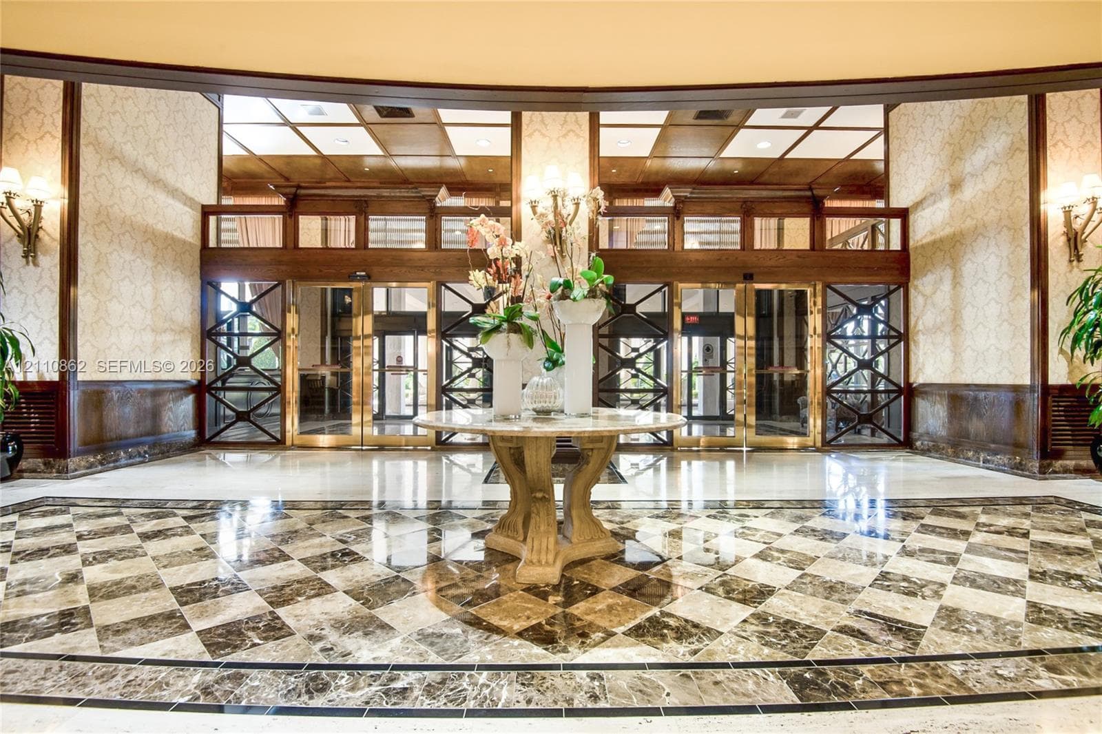 Lobby secured entrance