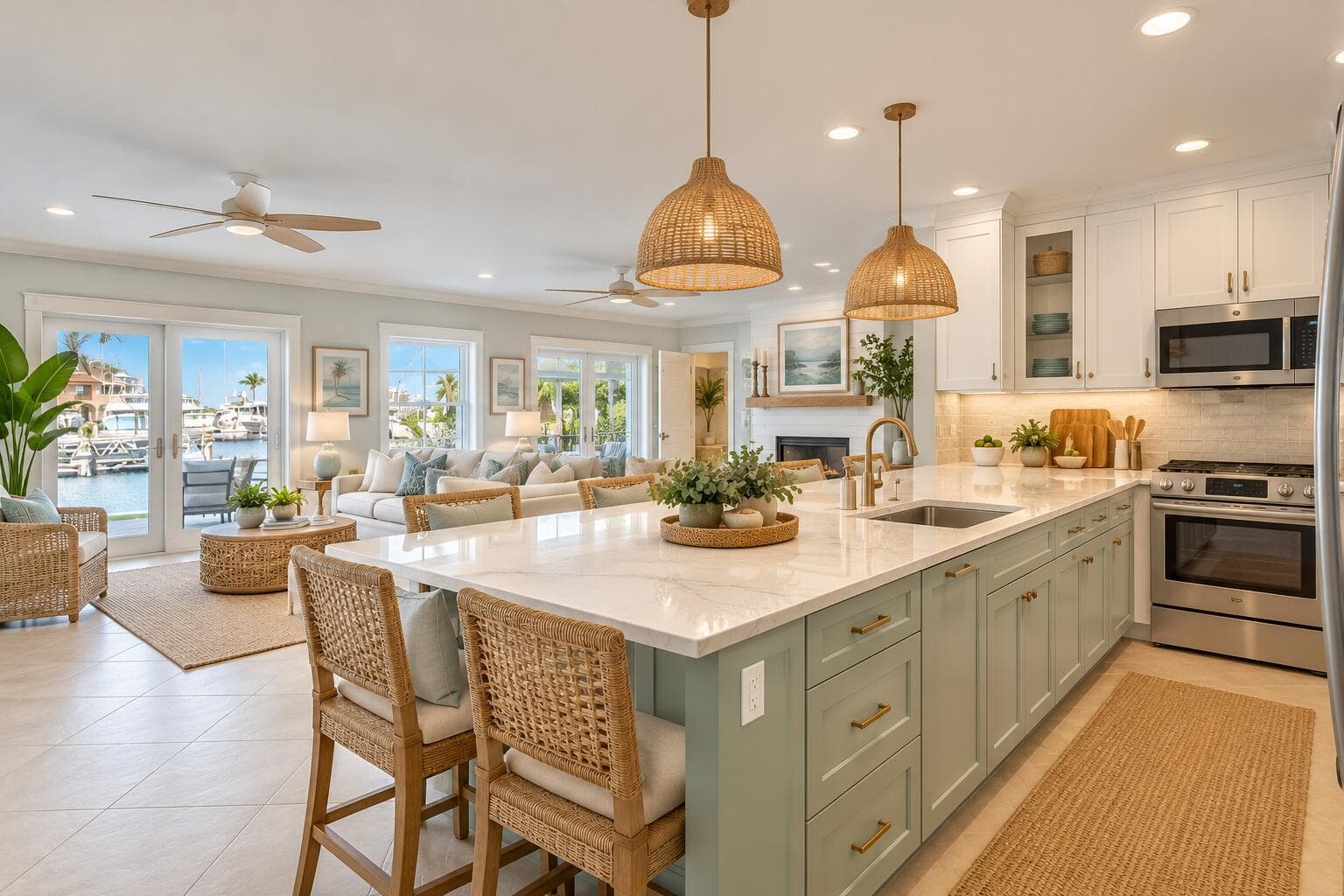 Airy Coastal Kitchen