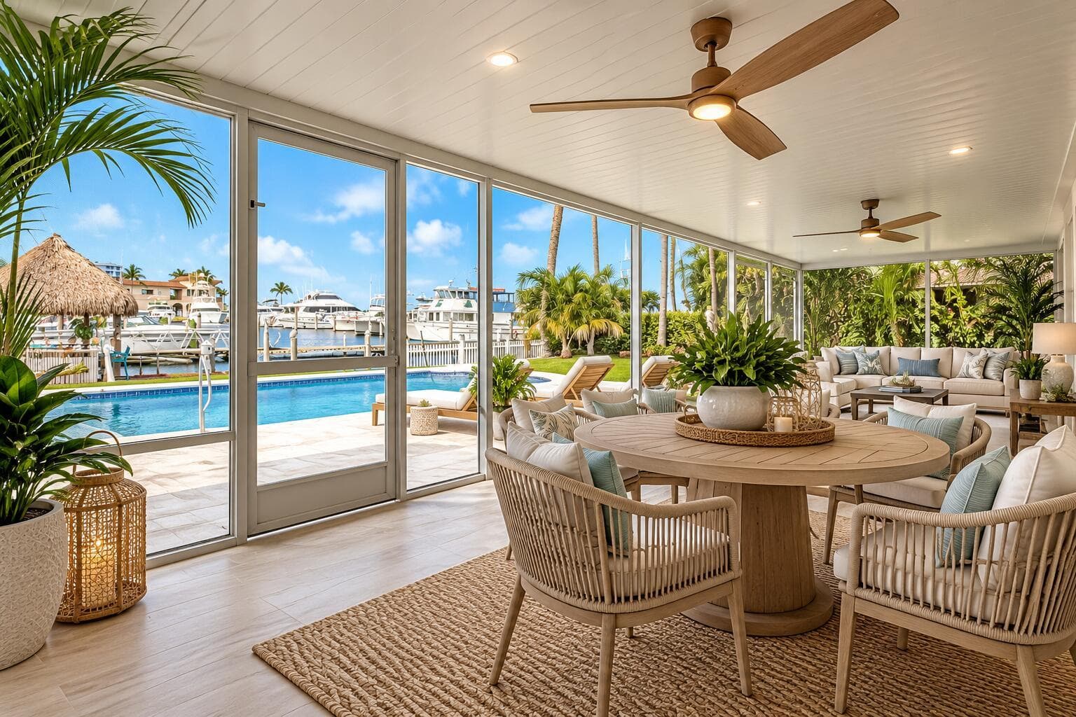 Luxury Coastal Lanai Overlooking the Mar