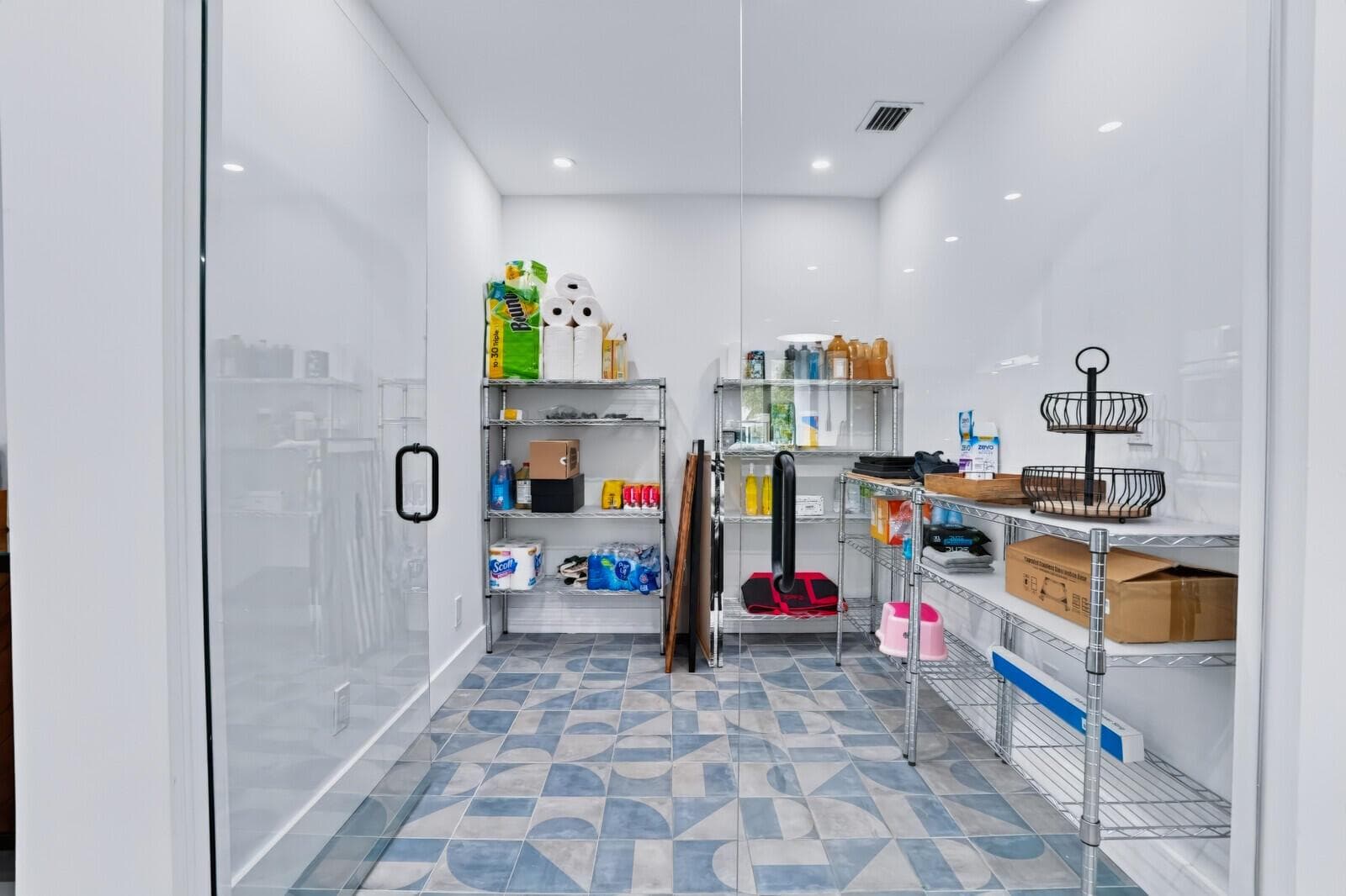 Glass-Enclosed Pantry