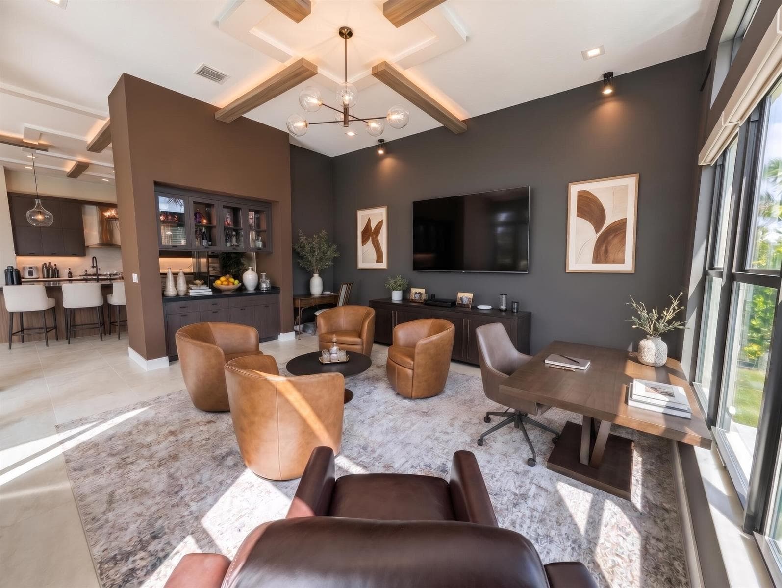 Office. Men's Cave