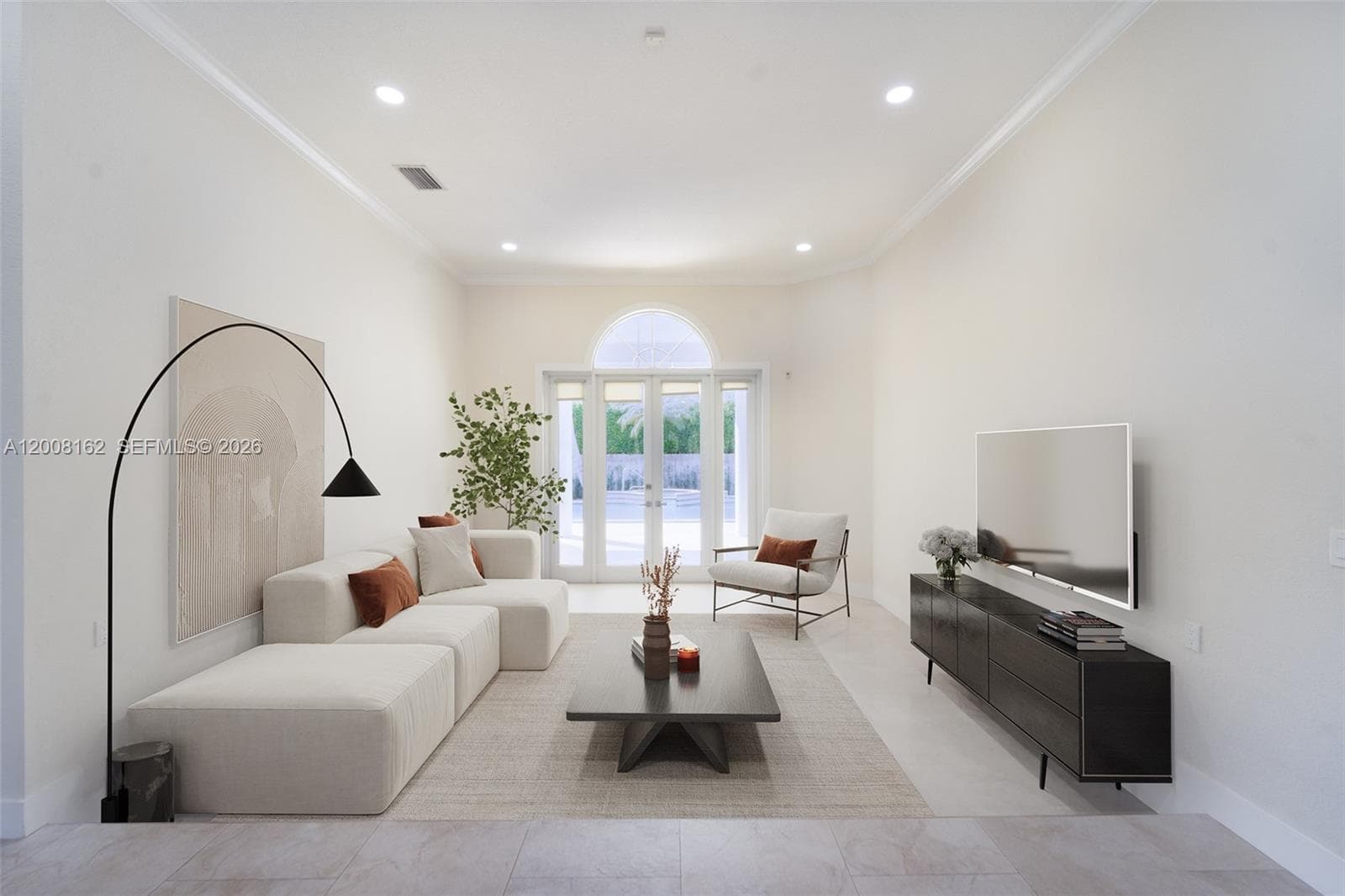 Virtually Staged Living Room