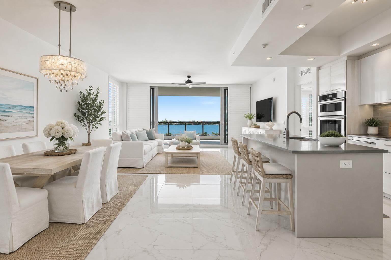 Virtually Staged - living/dining